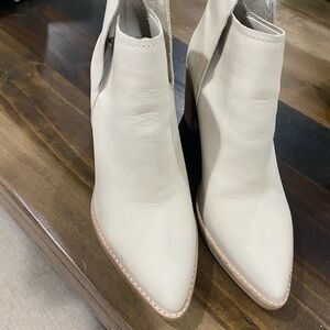 Dolce Vita Cream Ankle Booties